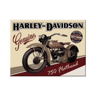Harley Davidson Flathead 750 Magnes na Lodówkę